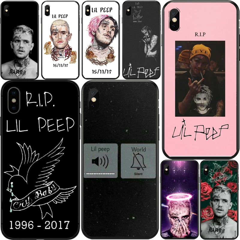 Lil Peep cry Baby rose bad vibes forever TPU чехлы для телефонов iPhone X 5 5s SE 6 6s Plus 7 8 XS XR