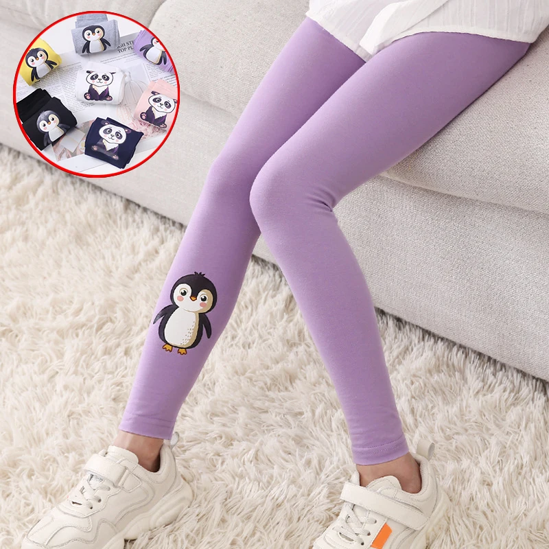 

Girls Leggings Spring Autumn Cartoon Pants For Girls Clothing Children Full Length Trousers Cotton Kids Bottoms 3 4 6 8 10 12 13