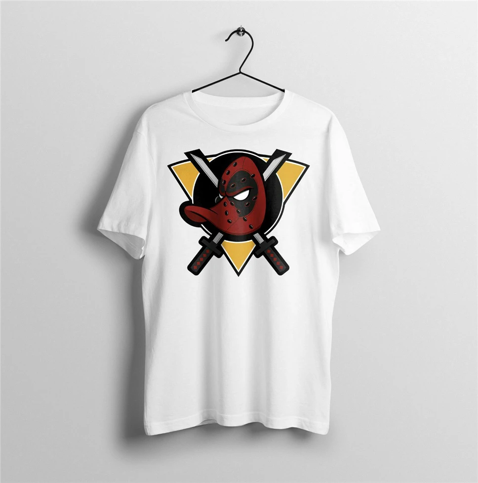 Новый Дэдпул &quotмогучие Утята&quot Хоккей дукпул пародия США размер футболка En1