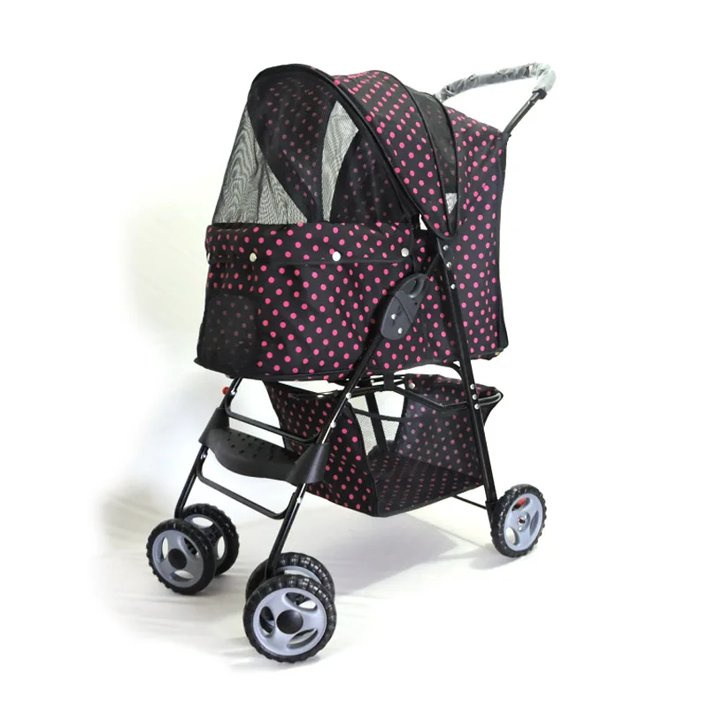 

Small And Medium-sized Pet Outing Stroller Dog Stroller Foldable Four-wheeled General Purpose Vehicle For Cats And Dogs