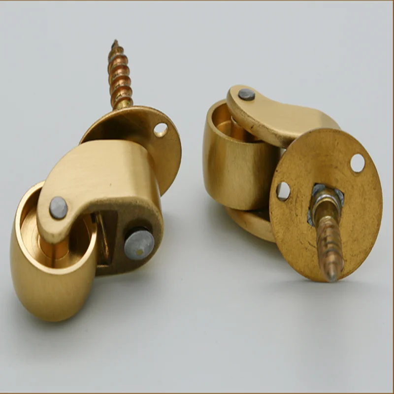 4 шт./лот полированный Твердый латунный ролик для чашки поворотный ролик|Ролики| |