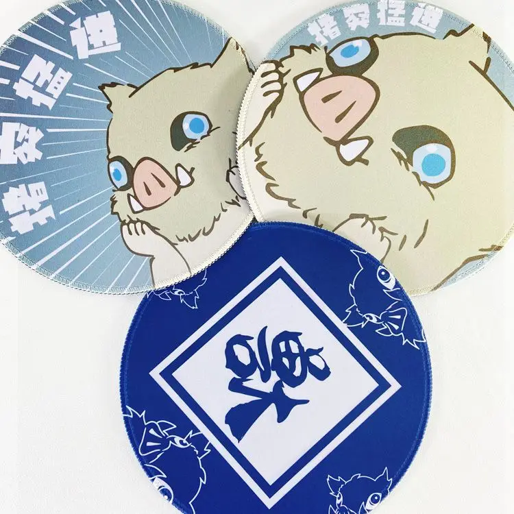 

Аниме Demon Slayer Kimetsu No Yaiba Kamado Tanjirou Nezuko Косплей круглый коврик для мыши Настольный игровой коврик для мыши