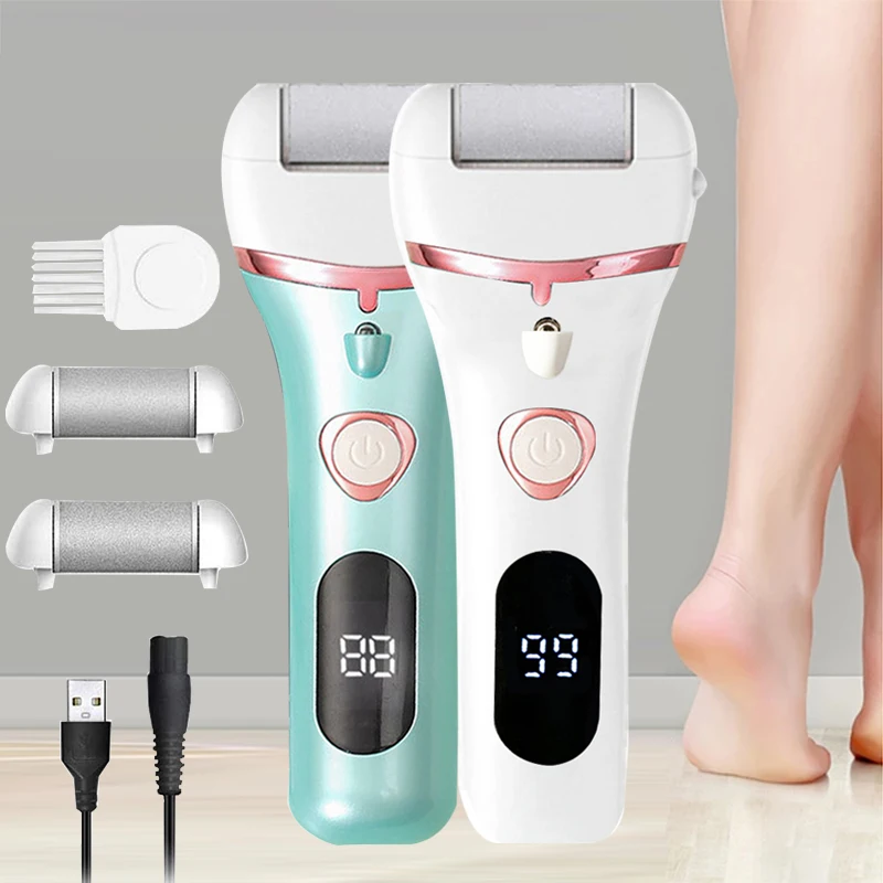 

LED Electric Pedicure Foot Grinder Vacuum Cleaner Portable File Callus Remover Dead Skin Care Tools Trimmer Exfoliating Sander