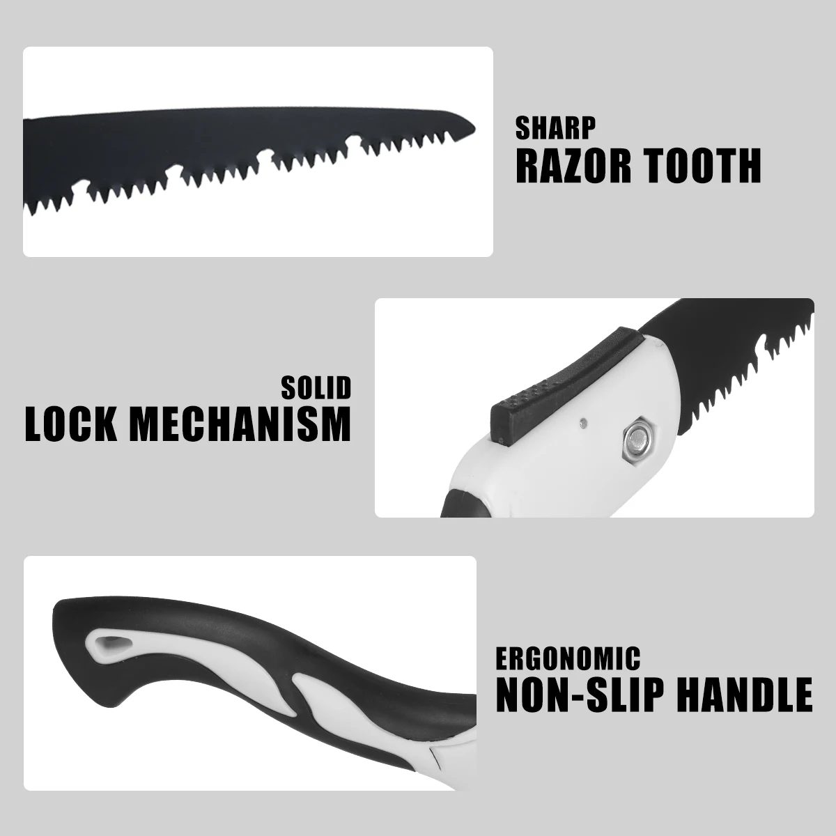 7/8.5/10 дюймовая ручная пила для обрезки Складная бритвенная зубная с нескользящей