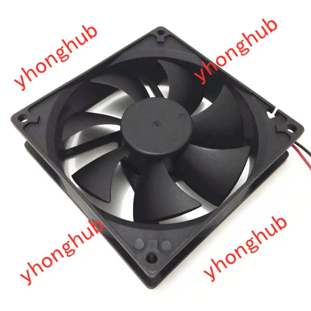 Huaxia фабрикой YM1209PTB1 DC 12V 0.25A защитного стекла 92x92x25 мм 2 провод Сервер вентилятор