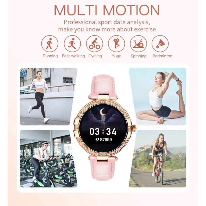 

R8 Smart Watch Press Screen Women Smartwatch for Women and Girls Compatible with Android and IOS