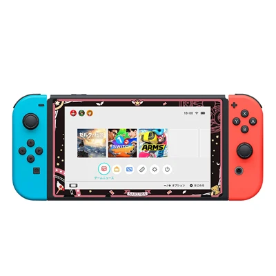 Tempered Glass A Nintendo Switch Sakura консоли спины плитов и контроллер Корпус Оболочка Чехол полный набор кнопок для nintendo Switch Joy-con Корпус чехол - Цвет: Tempered Glass A