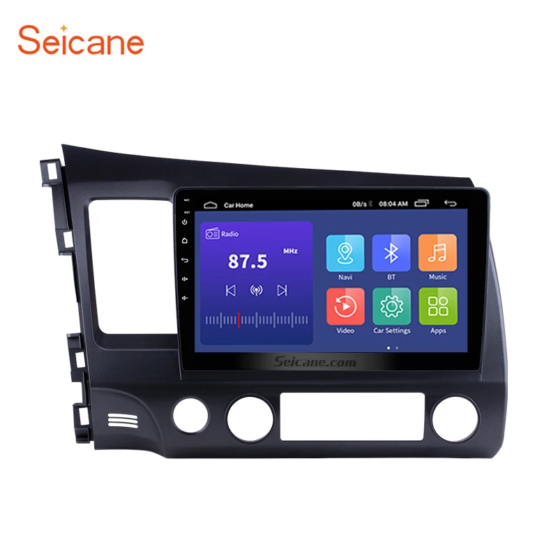 Seicane 2DIN 10 1 &quotAndroid 9 0 GPS-навигация Радио с FM WIFI для 2006 2007-2011 Honda Civic 1080P Bluetooth