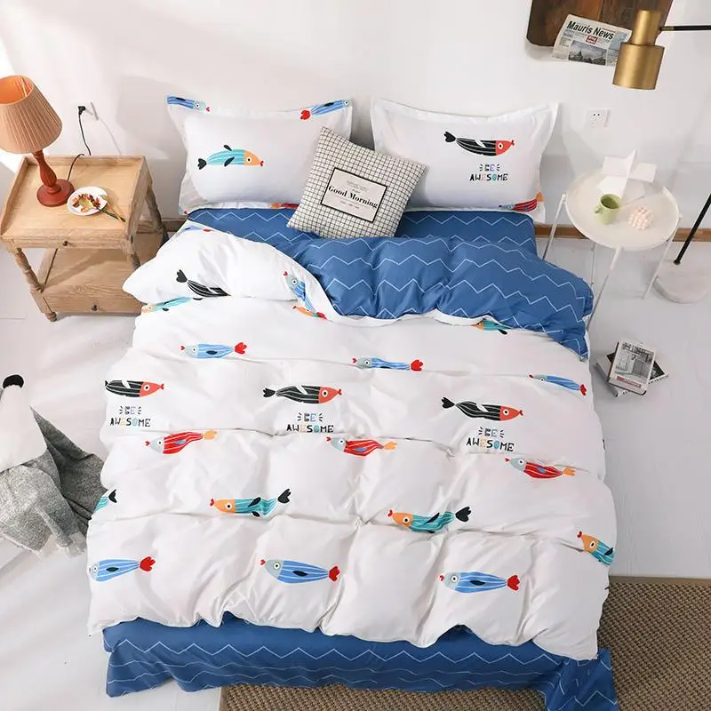 3/4 шт. Детский Комплект постельного белья с пододеяльником и наволочками |