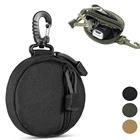 Круглый Тактический кошелек 1000D, портативный карман для ключей и монет, для охоты, с зажимом, уличные аксессуары, сумка, кошелек EDC