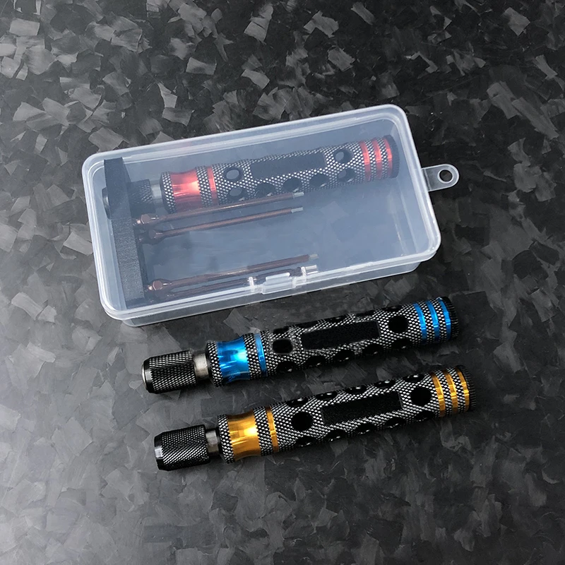 

6.35mm Hex Screwdriver Bit 1.5/2/2.5/3mm 4 In 1 Metric Batch Head Set For RC Airplane Aircraft Model Disassembly And Repair Tool