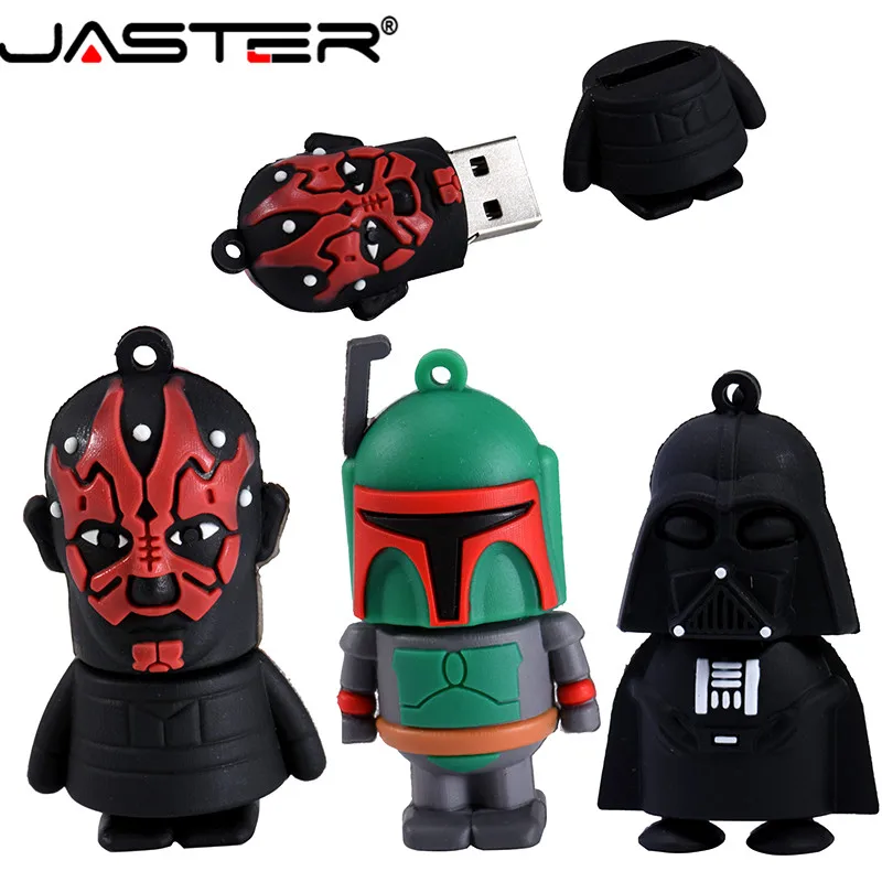 JASTER USB флешка Звездные войны йода/Дарт Вейдер флэш-накопитель 4 ГБ 8 ГБ 16 ГБ 32 ГБ 64 ГБ флеш-накопитель USB 2,0 подарки Chiavetta USB Cle USB
