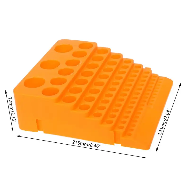 

84 Holes Multifunctional Thickened Milling Cutter Reamer Drill Bit Storage Box Tool Accessories Organizer