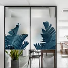 Размер под заказ, Тропическое растение, стекло, фотостекло, матовая пленка, дверь для ванной комнаты, растушевка на унитаз, пленка для конфиденциальности