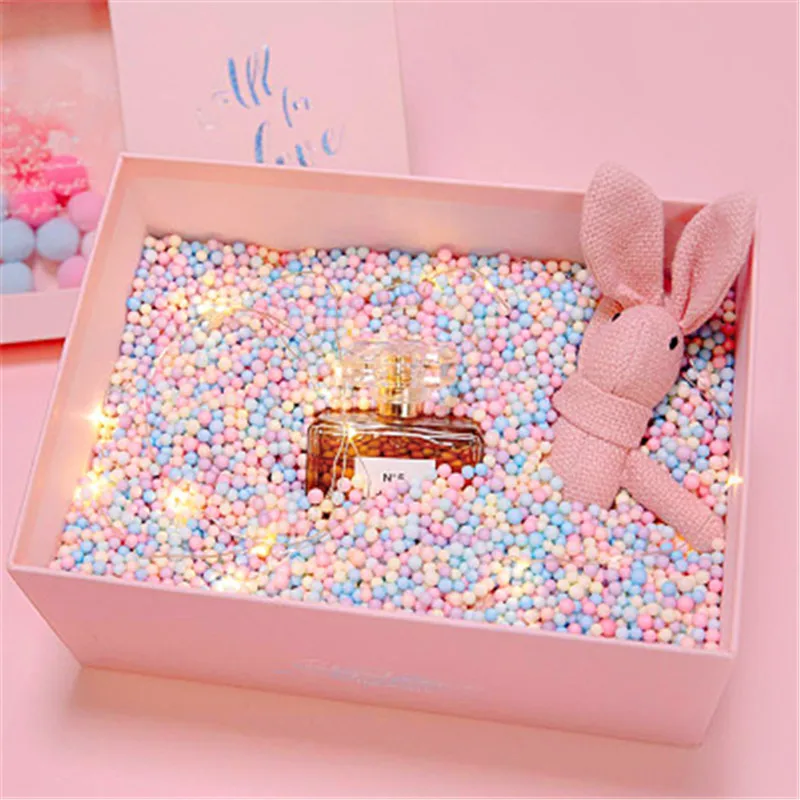 10 г/пакет красочный пенопластовый шар наполнитель подарочной коробки коробка