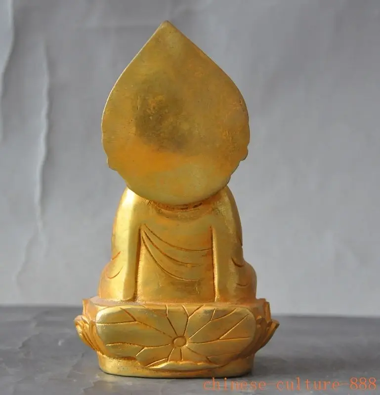 

christmas old tibet buddhism bronze gilt fane sakyamuni Shakyamuni Medicine Buddha statue halloween