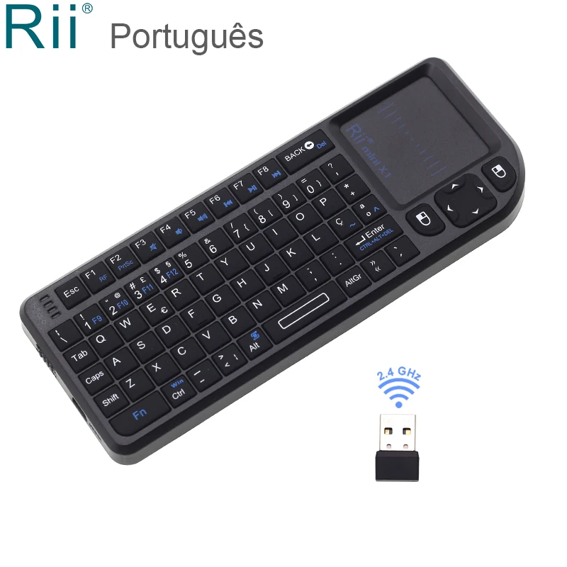 Мини Клавиатура Rii Mini X1 Беспроводная с тачпадом 2 4 ГГц|Клавиатуры| |