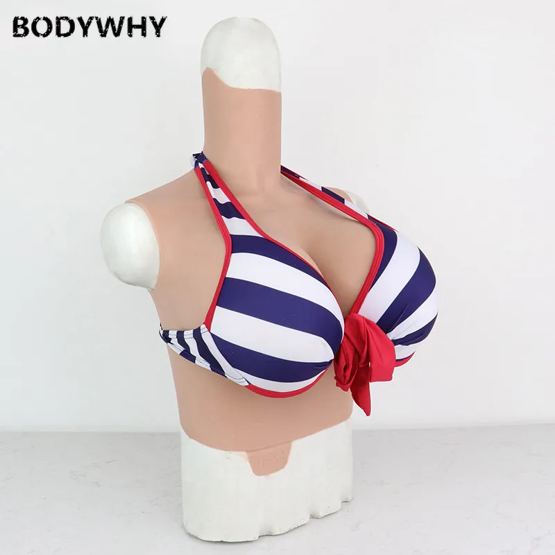 Artificial Silicone Fake Breast Form Breasts Transgender Crossdresser Male To Female Realistic Crossdressing Boob Cosplay H Cup