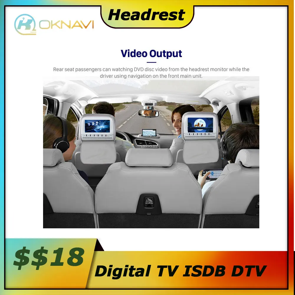 

Car Buit IN Headrest Function Video Out Not Send A Separate Module For Function Link Digital TV ISDB DTV