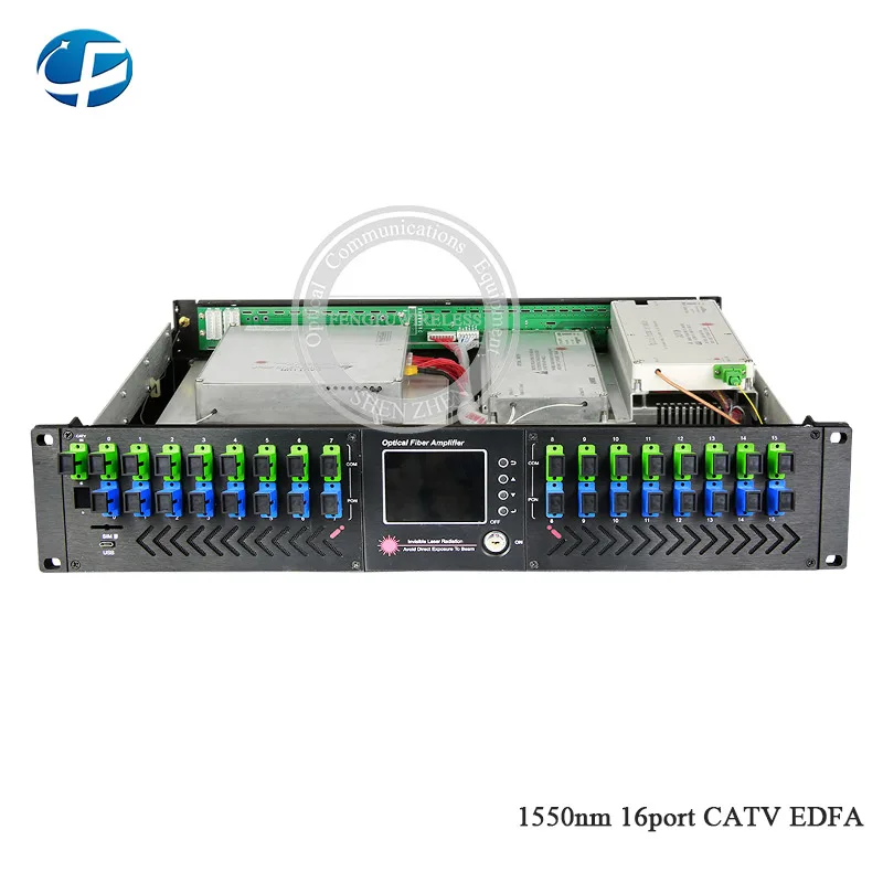 Оптический усилитель 16 way FTTH SC/APC -UPC CATV EDFA 1550 нм 16*23 дБм 16*21 с WDM 2U/80 Вт | Мобильные