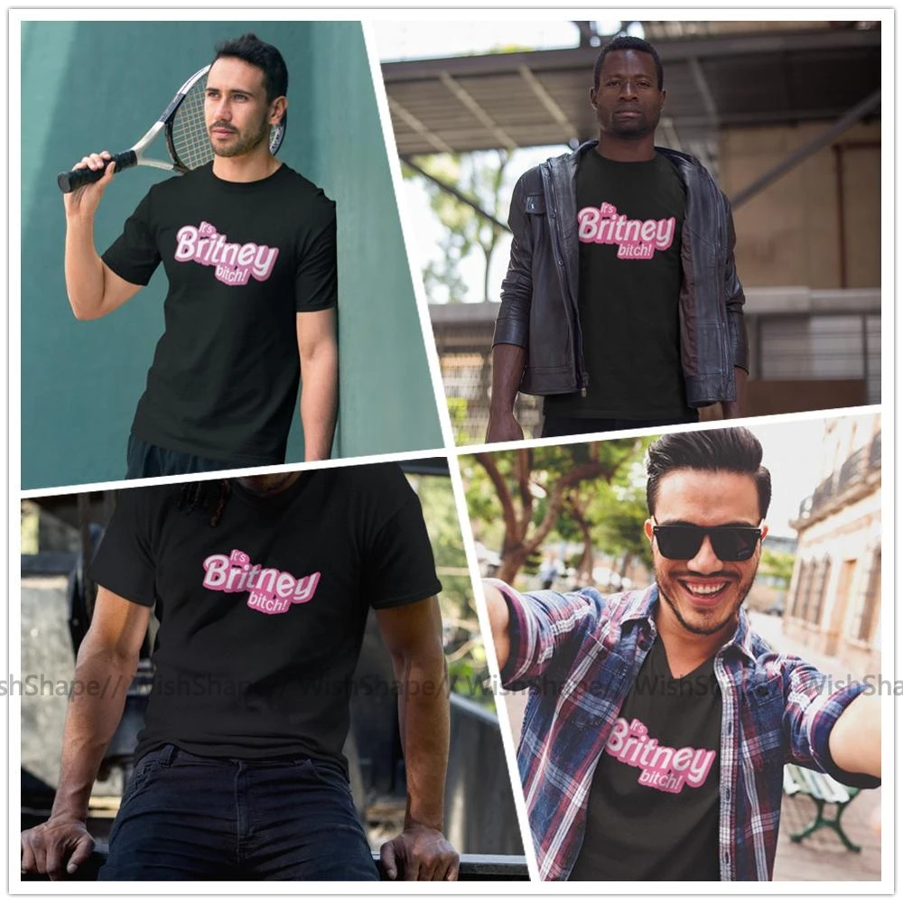 Футболка Бритни Спирс это сука! 100 хлопковая футболка размера плюс Потрясающая