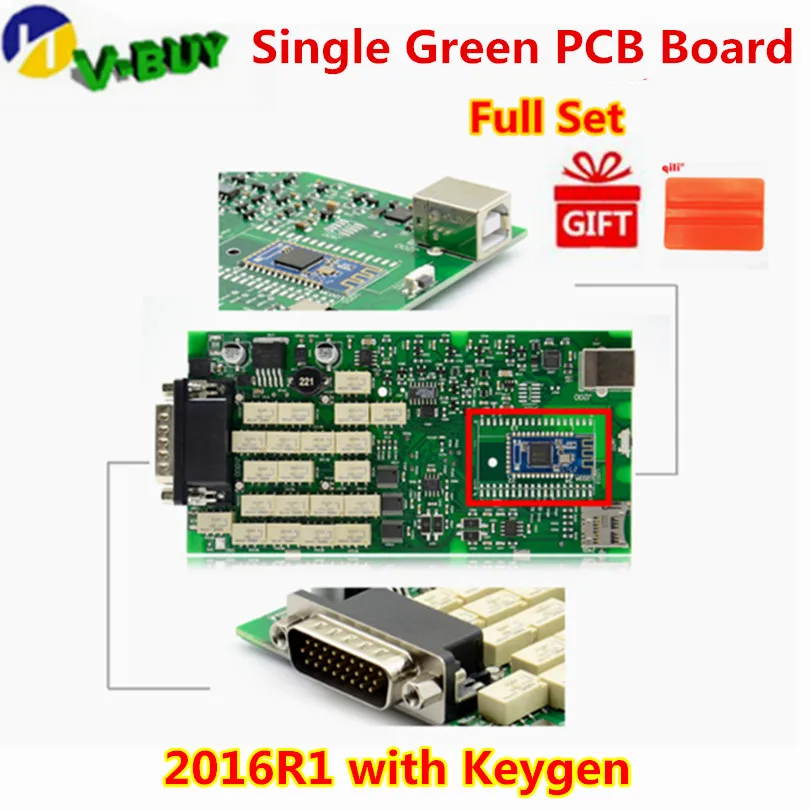 Высокое качество OBDIICAT-CDP Multidiag Pro TCS Bluetooth USB 2016R1 Keygen одноплатный сканер автомобили Грузовики OBDII диагностический инструмент