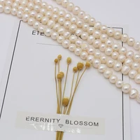 fine 100 natural freshwater round white pearl beads for bracelet necklace earrings jewelry making for women size 7 8mm