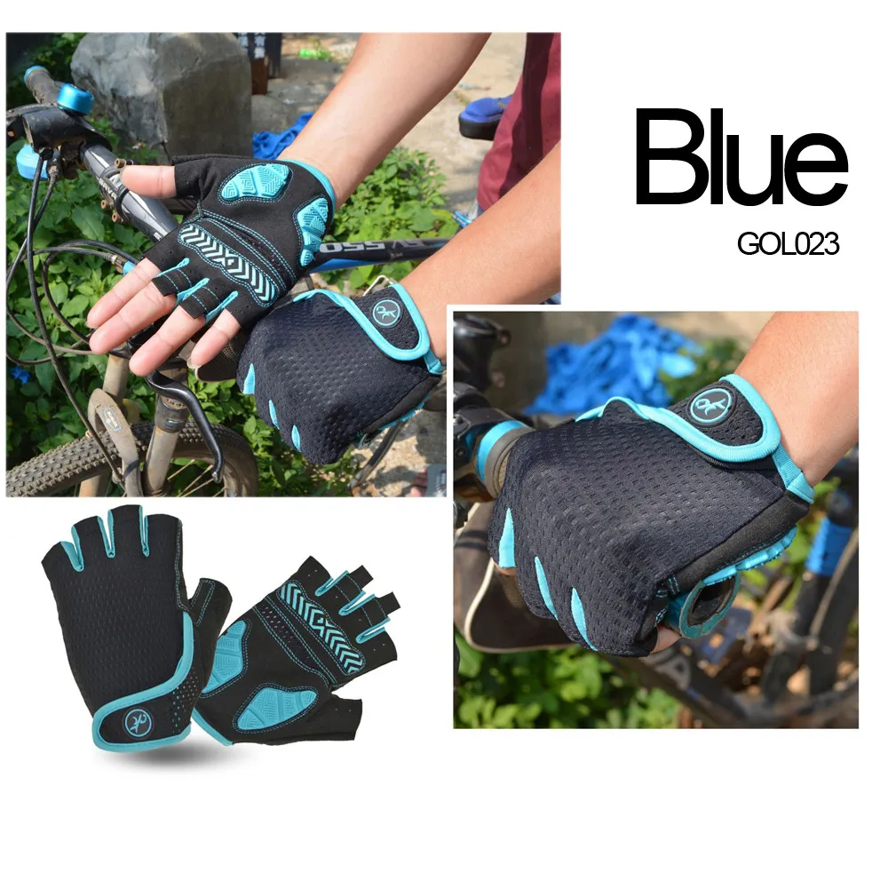 

Pad Bicycle Bike Shockproof Gloves Gym Gloves GEL Summer MTB Half Men Sport Cycling NEWBOLER Women Gloves Fitness Finger Gloves