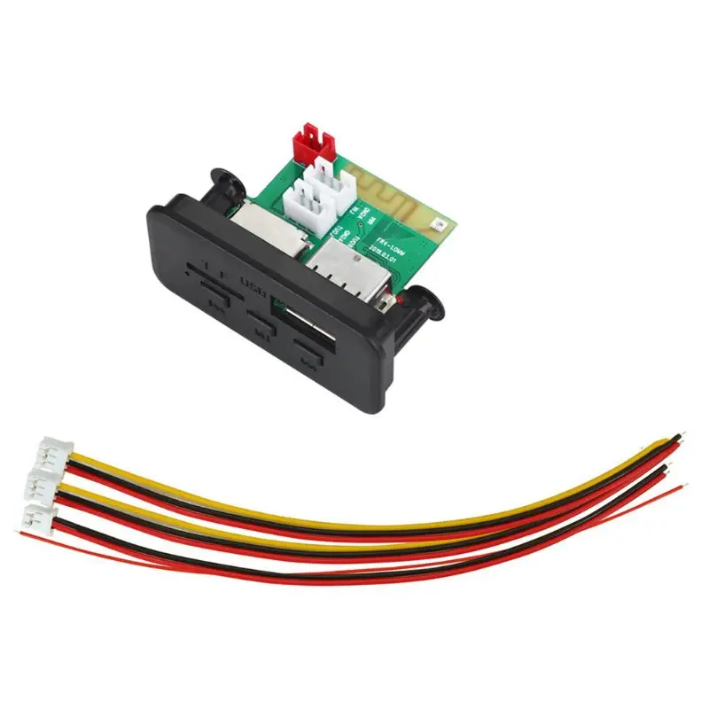 

Bluetooth-совместимый автомобильный радиоприемник 5,0, MP3-плеер 5 В, 12 В, MP3 WMA декодер, плата, модуль радио, FM, TF, USB, 3,5 мм, AUX для