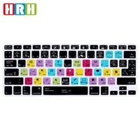 hrh indesign spanish hotkey shortcuts silicone keyboard cover protector keypad skin for mac air pro retina 131517 euus