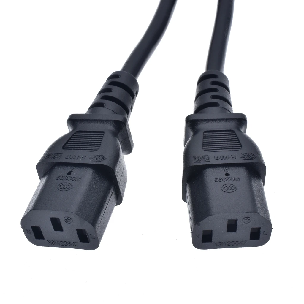 Штепсельная Вилка IEC 320 C14 к женскому распределителю 2XC13 Y-типа кабель адаптера