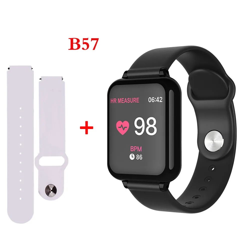 B57 N Strap Bluetooth Smartwatch спортивные часы B57 наручные часы для измерения артериального давления для мужчин и женщин водонепроницаемые часы Шагомер умный Браслет - Цвет: B57 N Strap