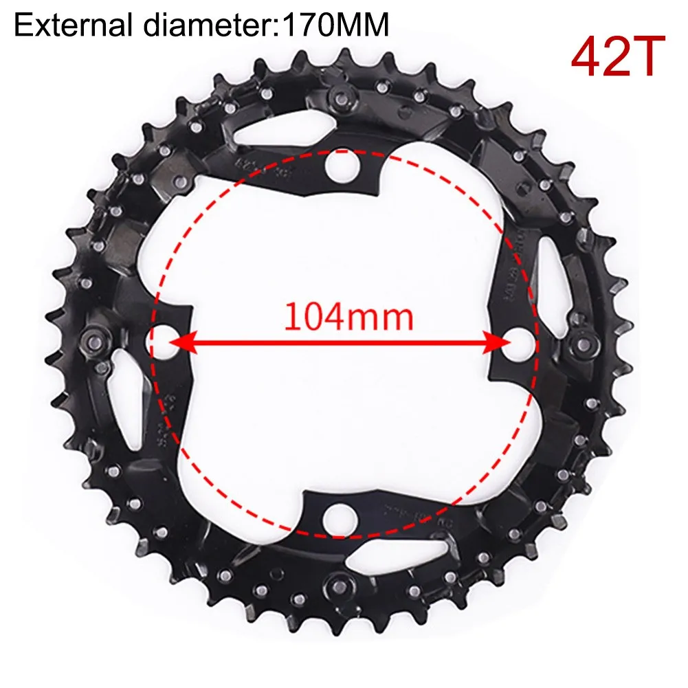 

Cycling Chainring Fittings MTB Parts Single Tooth 104BCD 22T 32T 42T 44T
