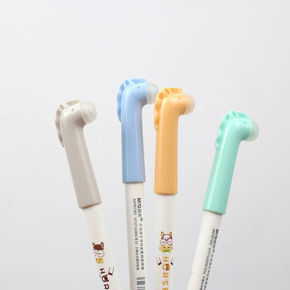 Со стирающимися чернилами гелевая ручка 0 5 мм черные/синие чернила Kawaii с