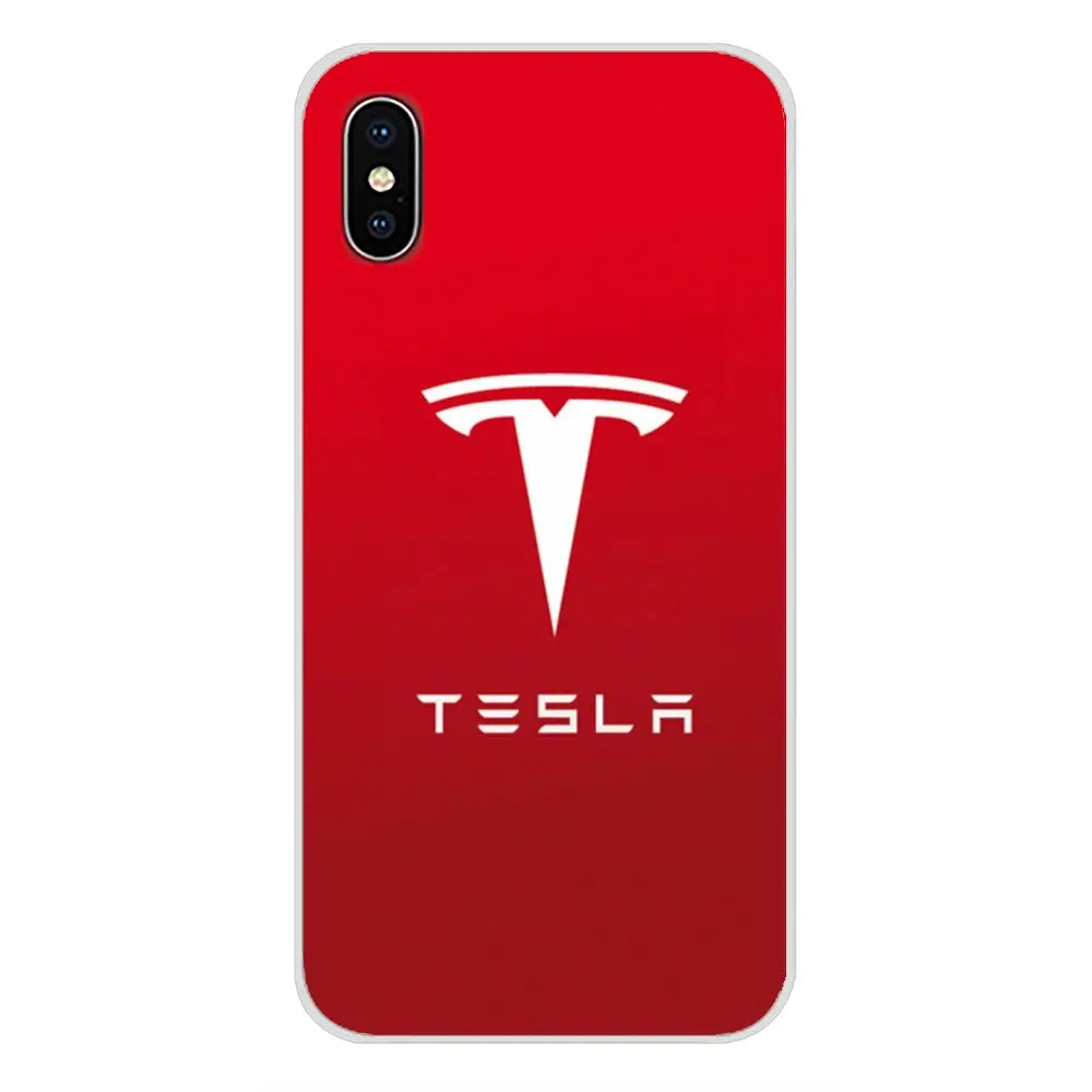 super electric car tesla car logo silicone cases cover for apple iphone x xr xs 11pro max 4s 5s 5c se 6s 7 8 plus ipod touch 5 6 free global shipping