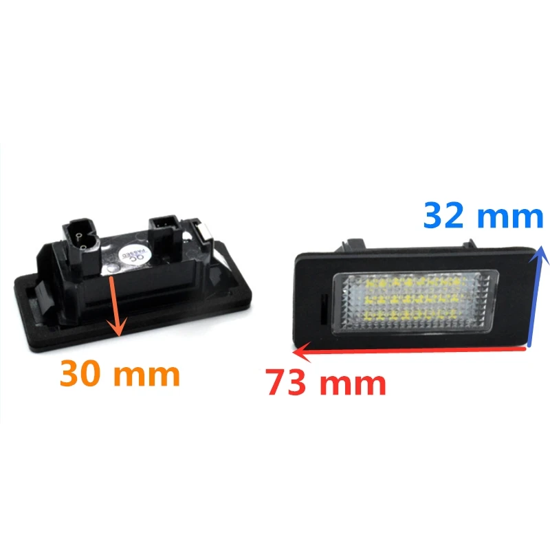 Для BMW E82 E88 E90 E91 F30 E92 E93 E46 M3 F10 E60 E61 E39 X5 E70 X6 E71 X3 F25 24 светодиода подсветка номерного