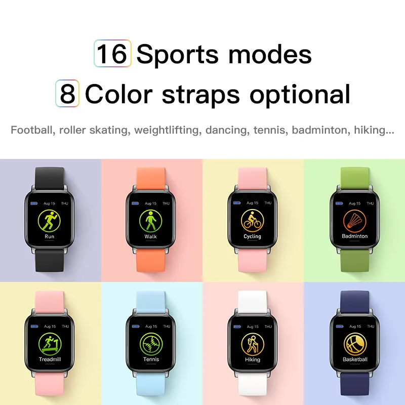 smart watch men women led full touch fitness tracker blood pressure waterproof smartwatch for android ios from xiaomi youpin free global shipping