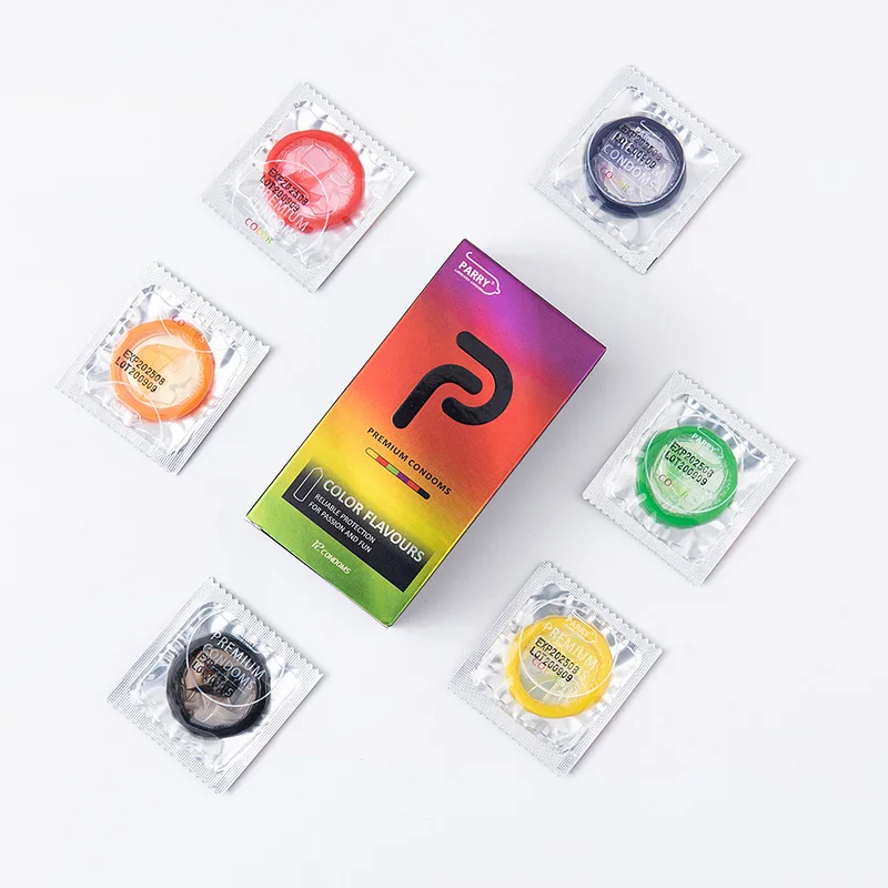 

Parry Condoms Ultra-thin And Durable 12pcs Condom Version High Quality Natural Latex Condom Male Color Condom