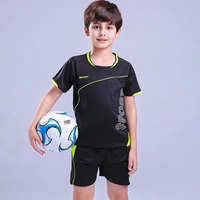 adult children football jerseys men boys girls soccer sets short sleeve kids football uniforms soccer fitness tracksuit suits 03