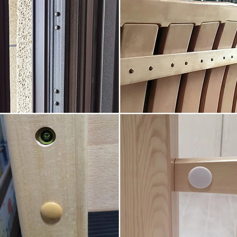 

200pcs 5mm Plastic Furniture Hole Covers Dust Plug Stopper Cap Cabinet Drill Hol