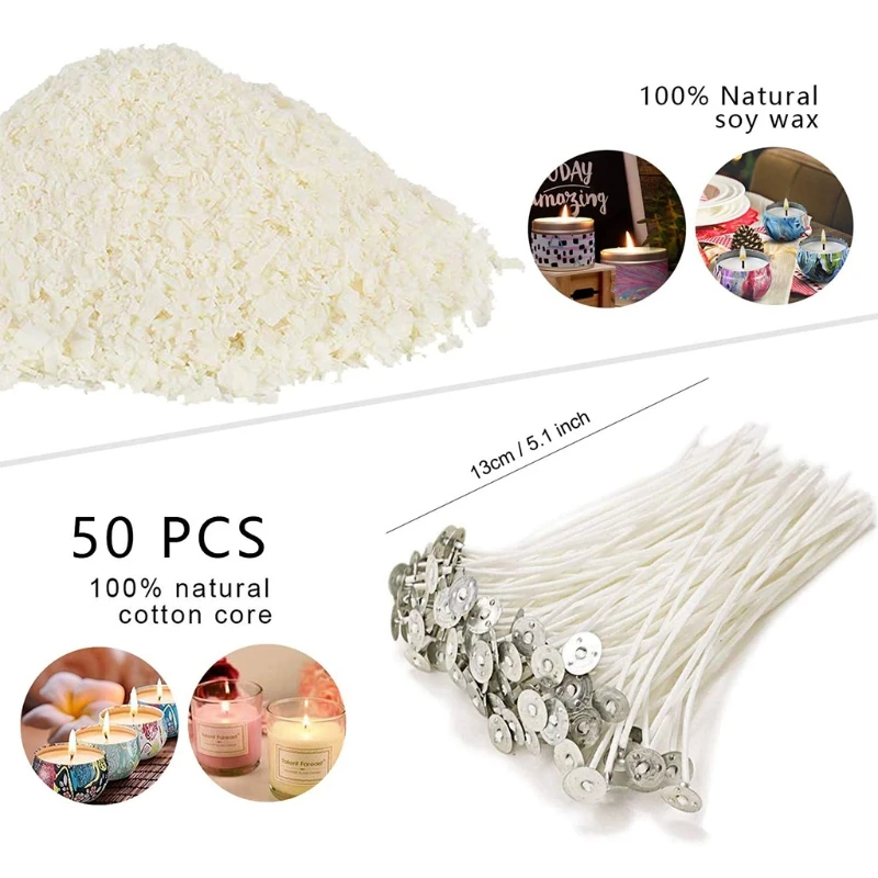 

DIY Candle Making Kit Candle Tools Craft Candle Wick Candle Making Tool Suitable for Beginner Candle Making Beeswax Set