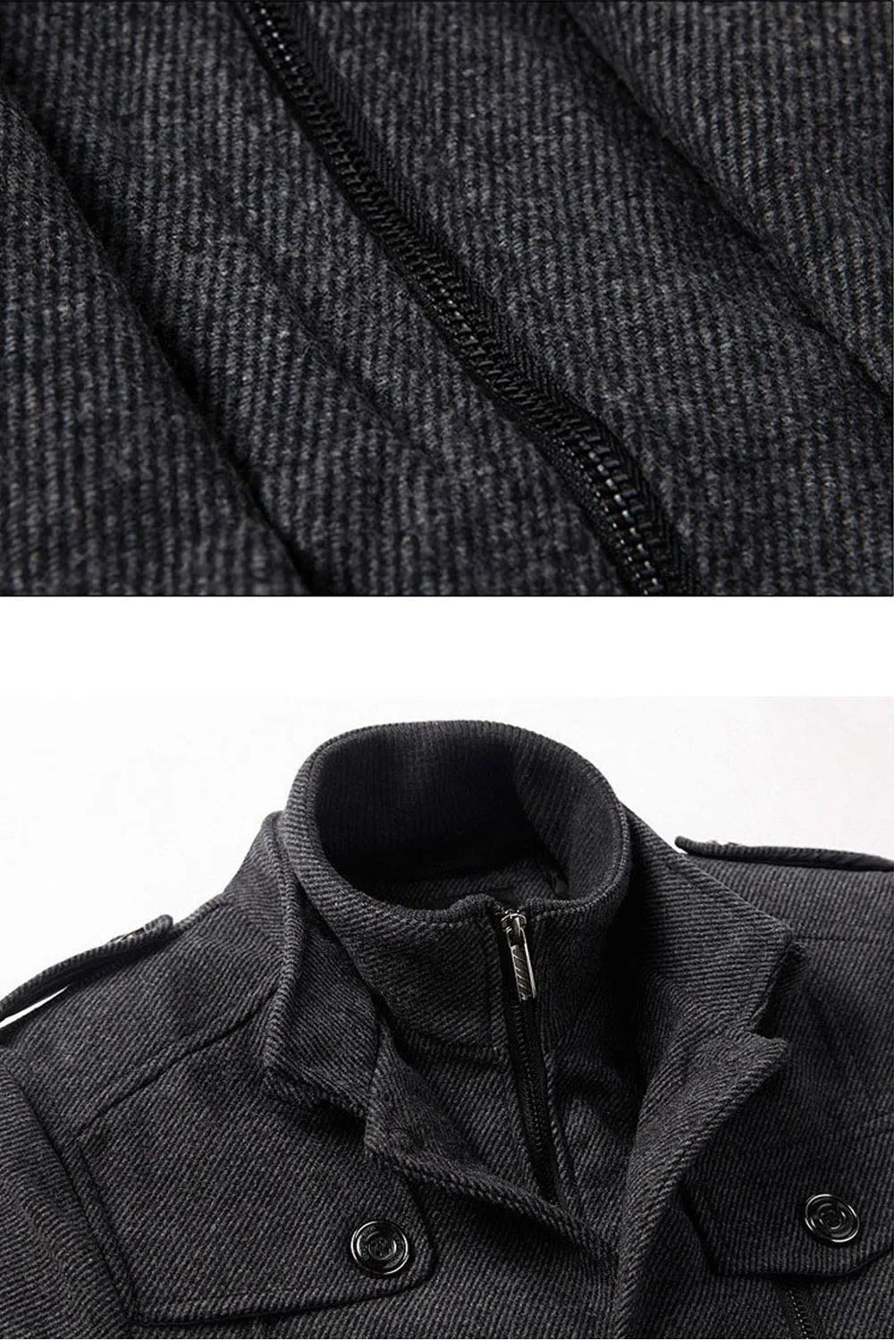 

Coat Man Young Jacket Men Wool Jacket Slim Fit Thickening Winter Coat Male Short Trench Style Fashion Outerwear Casual Jacket