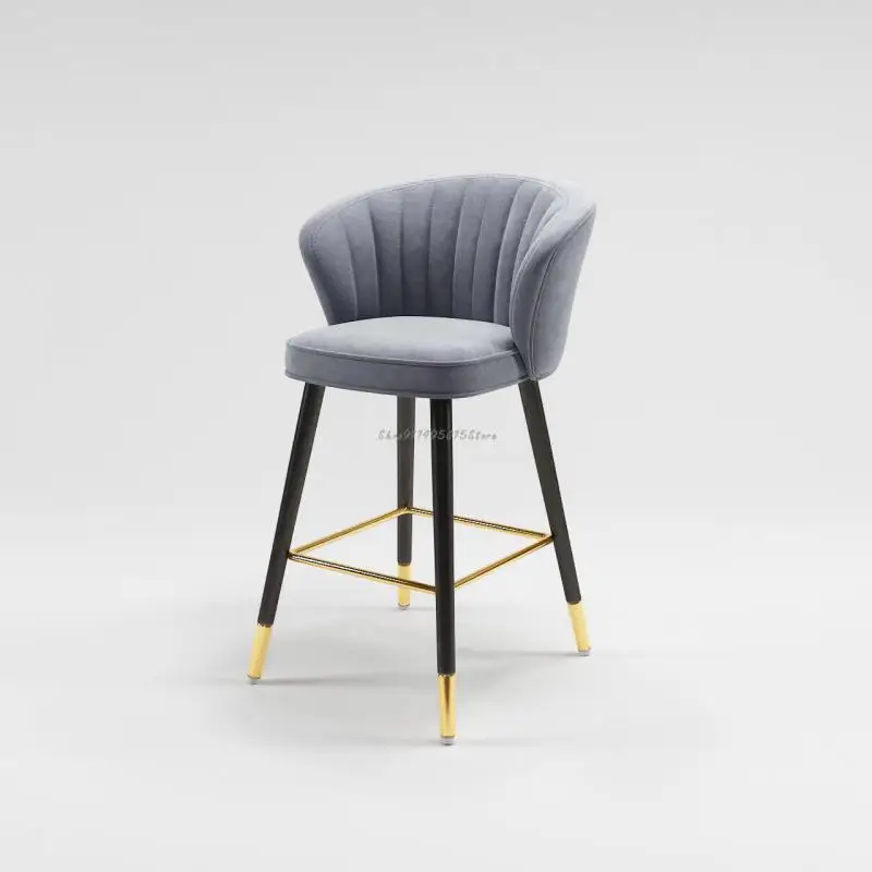 Барный стул роскошный современный минималистичный домашний кованый столик