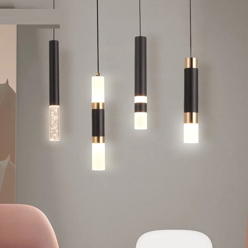 

LED Ceiling Chandelier Bedroom Dining Room Ceiling Lamp Simple Modern Art Living Room TV Background Wall Iron Pendant Lights
