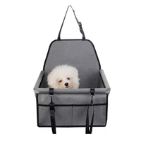 small dog car seat portable dog booster seat with safety belt anti collapse pvc tube support carrier for pet puppy under 6kg