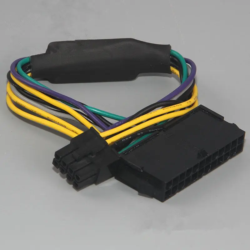 Кабель питания ATX 24pin-8pin для DELL Optiplex 3020 7020 9020 T1700 кабель адаптера 24-8 шнур длина 26-28