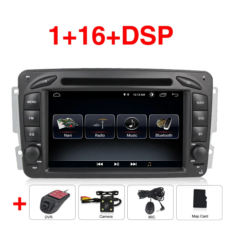 Car dvd camera DVR Android 8,0 четырехъядерный автомобильный dvd-плеер радио для Mercedes Benz W209 W203 W168 M ML W163 W463 Viano W639 Vito Vaneo gps Navi wifi - Цвет: Car dvd camera DVR