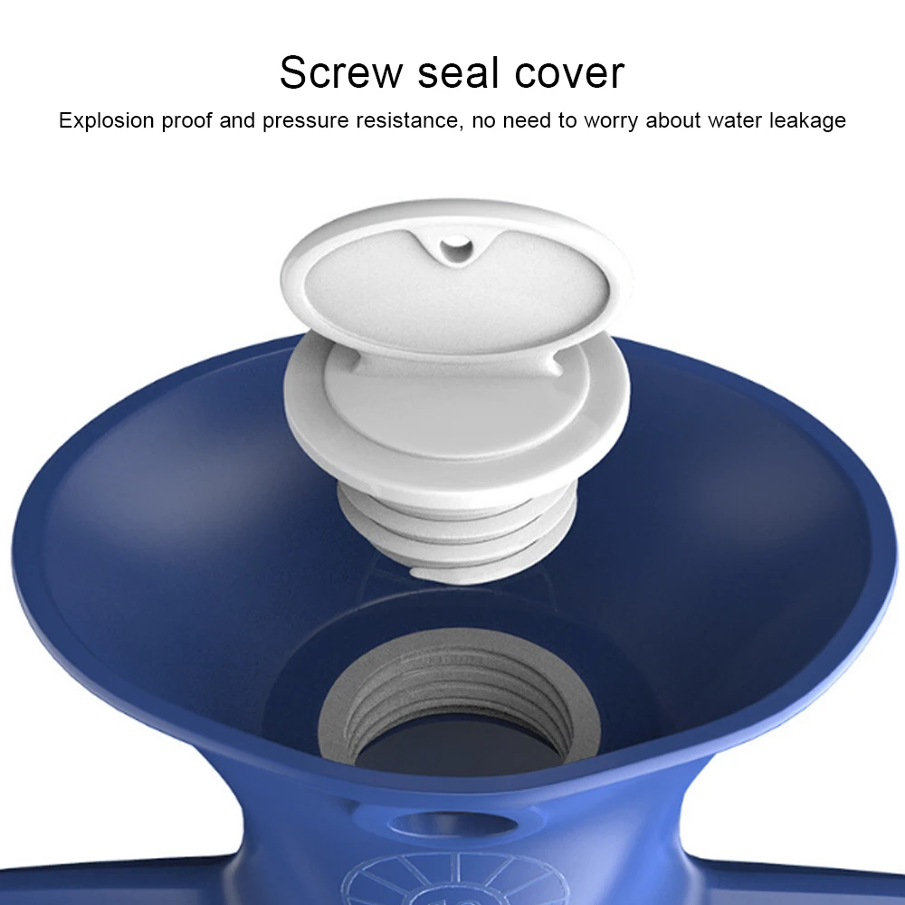 1000/2000 мл портативная бутылка для воды резиновая высокая плотность зимняя грелка