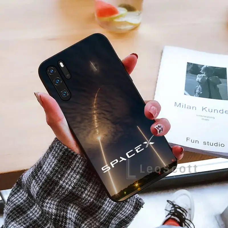 

US Elon Musk SpaceX Phone Case black For Huawei honor Mate mate P 10 9X 10i 20 30 40 y7 lite pro p smart 2019