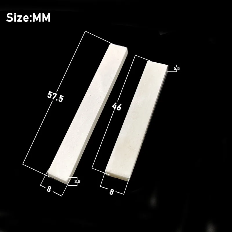 2 шт. реальные пустые кости мост Гайка Седло для Гавайский укулеле 4 строка мини